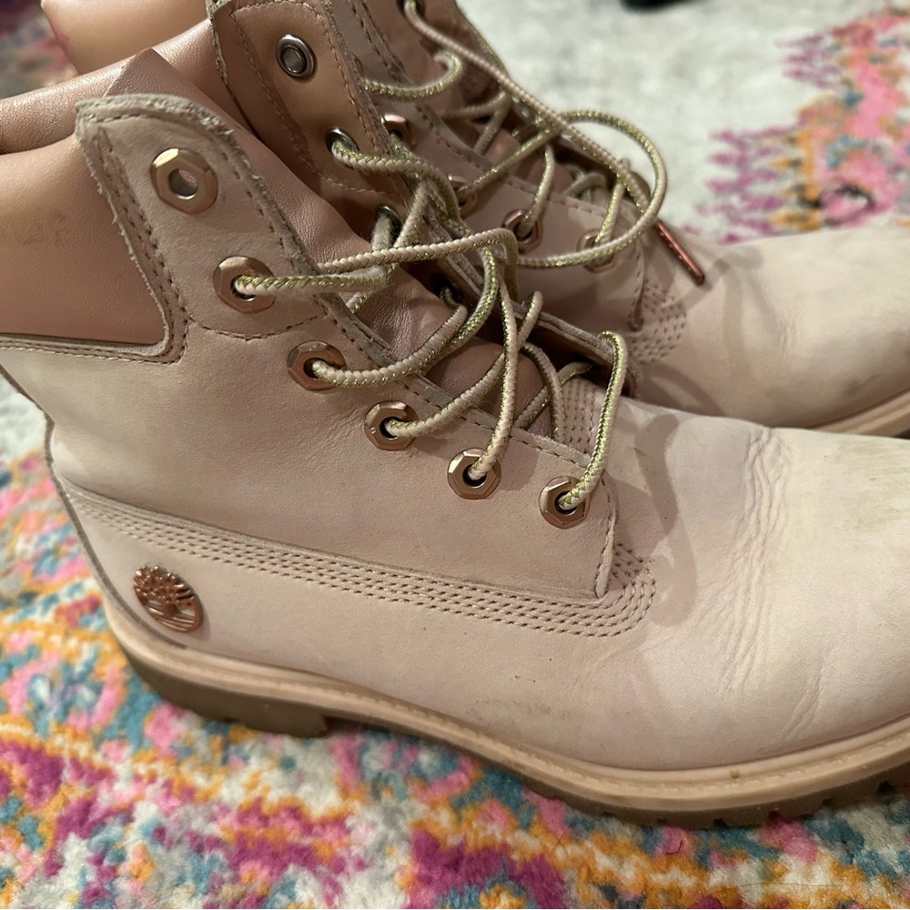 Pink Timberland Boots